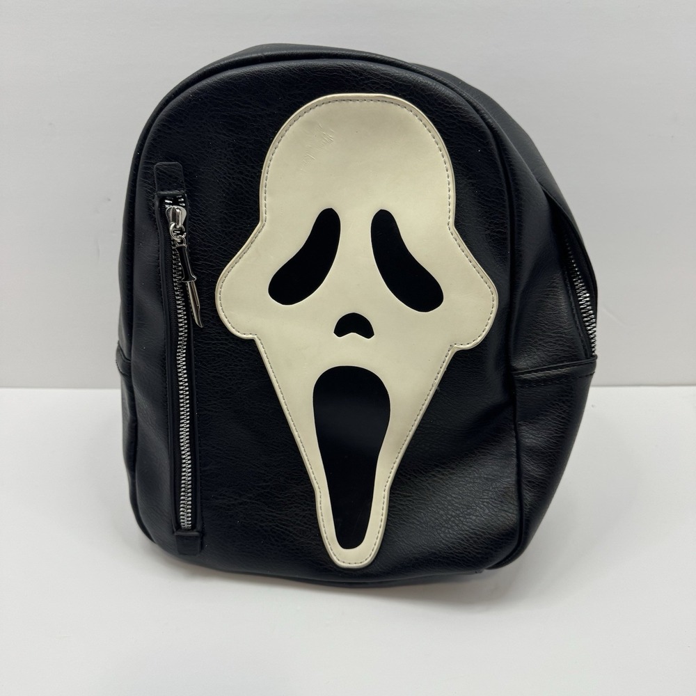 Bioworld Scream Ghostface Glow-In-The-Dark Faux Leather Mini Backpack Horror